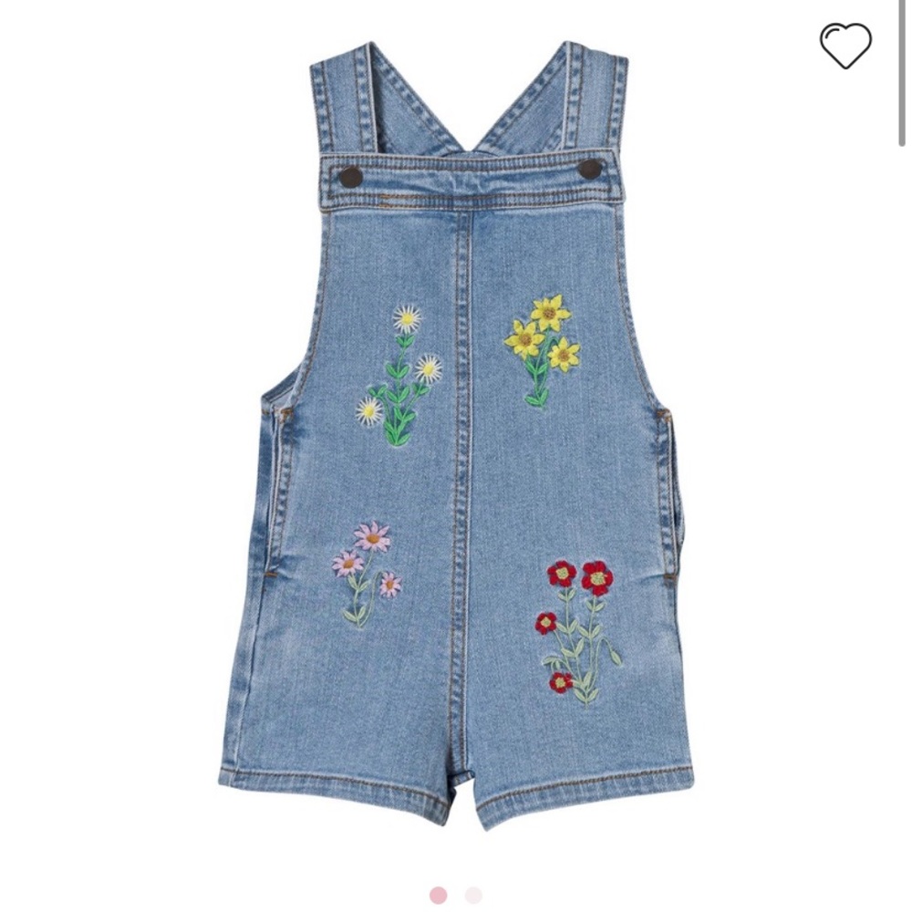 Stella McCartney kids embroidered overalls